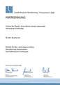 Die Urkunde für eine Anerkennung, das Institut für Physik an der Ernst-Moritz-Arndt-Universität in Greifswald, wurde am 4. September 2008 im Landesfunkhaus des NDR in Schwerin übergeben. © 2008 Betrieb für Bau und Liegenschaften Mecklenburg-Vorpommern