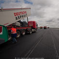 Rund um die Uhr fuhren die 40-Tonner um das Material anzuliefern. © 2012 Betrieb für Bau und Liegenschaften Mecklenburg-Vorpommern