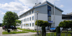 Gebäudeansicht des Polizeirevieres am neuen Standort in Malchin © 2017 Betrieb für Bau und Liegenschaften