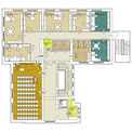 Grundriss 2. Obergeschoss mit neuem Raumkonzept © 2017 Betrieb für Bau und Liegenschaften Mecklenburg-Vorpommern