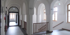 Blick in das sanierte Treppenhaus © 2020 milatz.schmidt architekten gmbh  Neubrandenburg