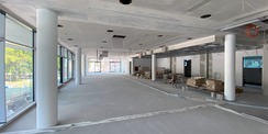 Blick ins Casino. Im 1. Obergeschoss wird das Casino zur Versorgung von Patienten, Besuchern und Mitarbeitenden eingerichtet. © 2020 Christian Hoffmann, FM MV