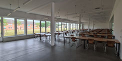 der Speisesaal im Erdgeschoss © 2021 SBL Neubrandenburg