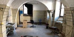 Blick in ein ehemaliges Labor im Erdgeschoss © 2021 Staatliches Bau- und Liegenschaftsamt Neubrandenburg