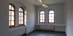 Blick in einen zukünftigen Büroraum - nun können die Möbel kommen © 2022 SBL Greifswald