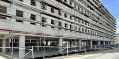 Blick auf Haus 4 © 2022 SBL Neubrandenburg