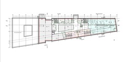 Grundriss Kellergeschoss - der Neubau CM ist teilunterkellert © 2022 MHB Architekten + Ingenieure GmbH  Rostock