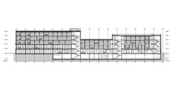 Längsschnitt C-C © 2022 MHB Architekten + Ingenieure GmbH  Rostock