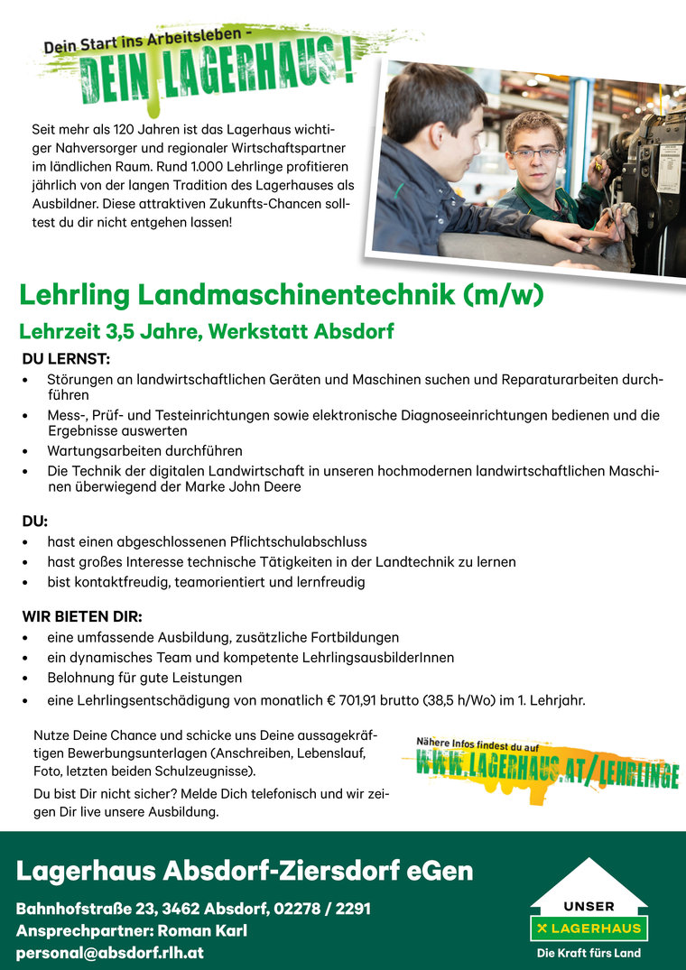 Lehrling KFZ © Archiv Lehrling KFZ © Archiv