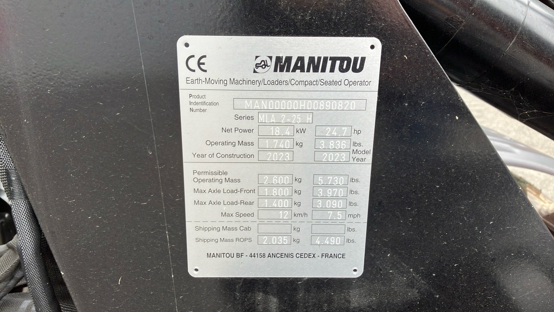 Manitou MLA 2-25 H 89082017 © GM Bilder