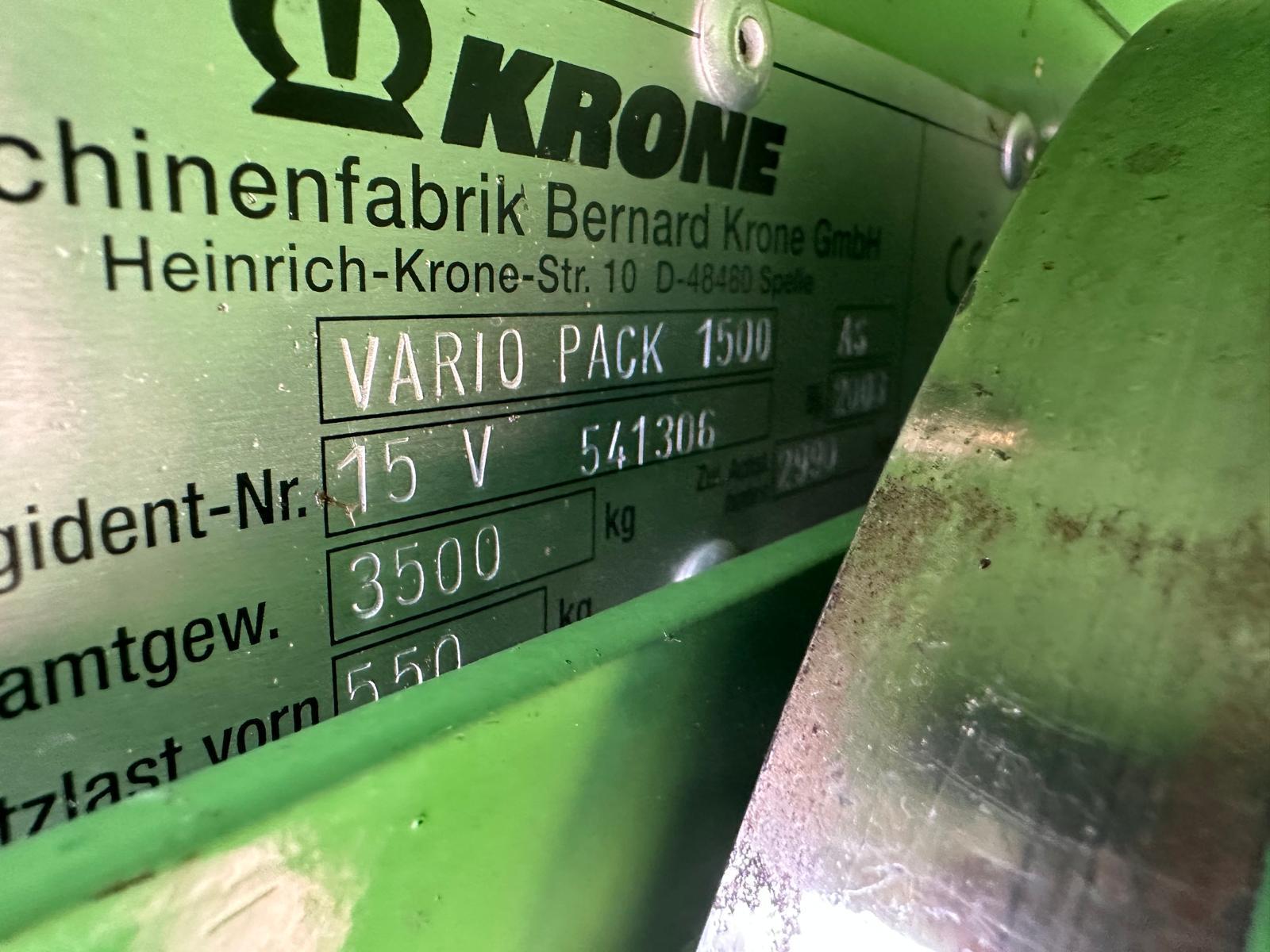 Krone Krone Kombi Presse Vario Pack 1500 6822110735990121 © GM Bilder