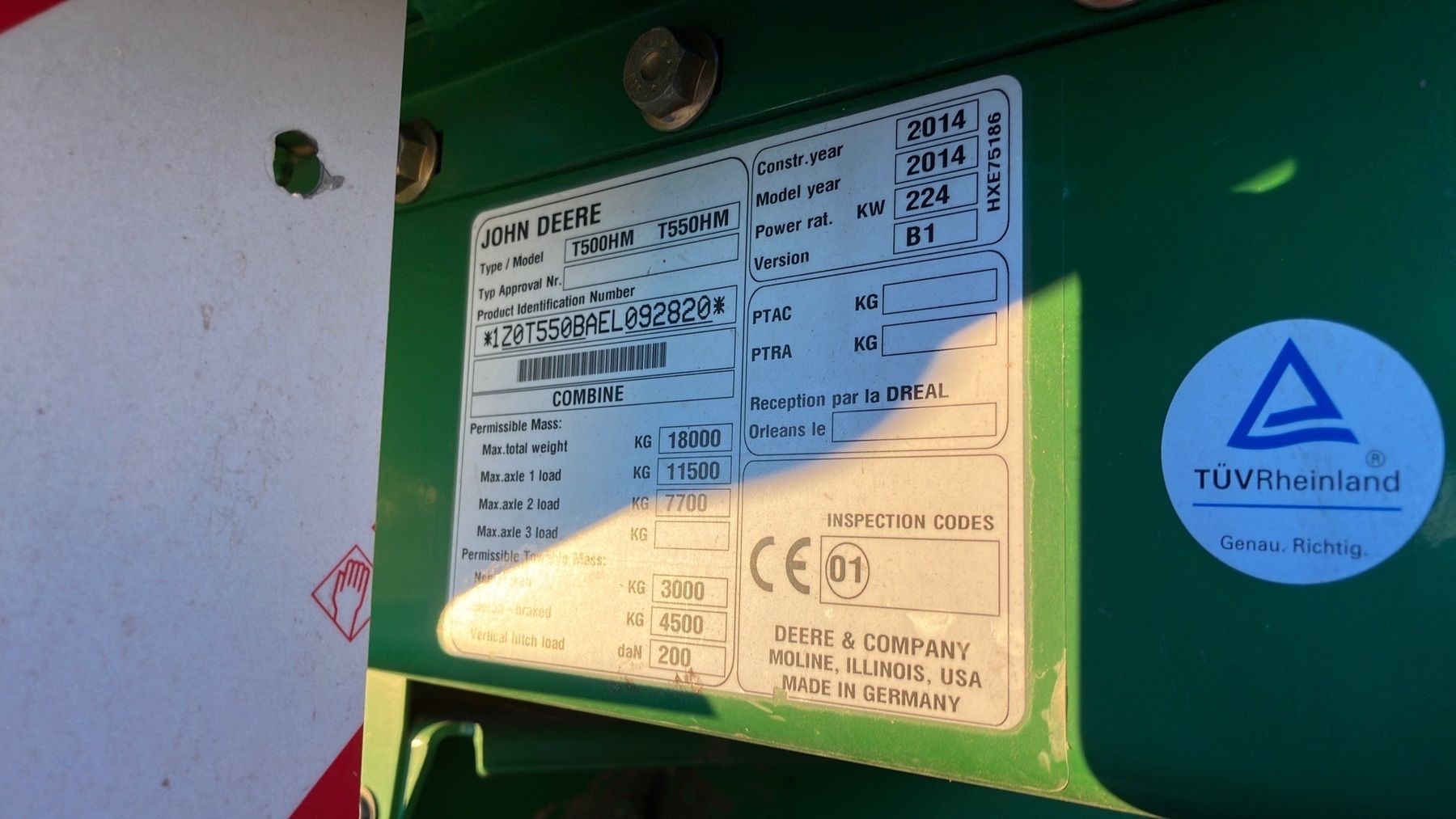 John Deere T550 HM 64600030731158 © GM Bilder