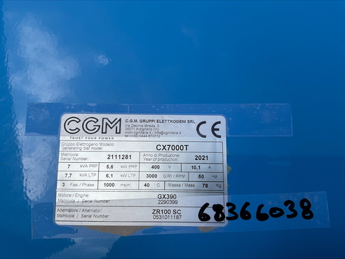 Hartner CX 7000T IP 23 Notstromaggregat 6836603810 © GM Bilder