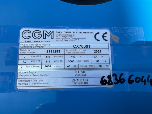 Hartner CX 7000T IP 23 Notstromaggregat 6836604410 © GM Bilder