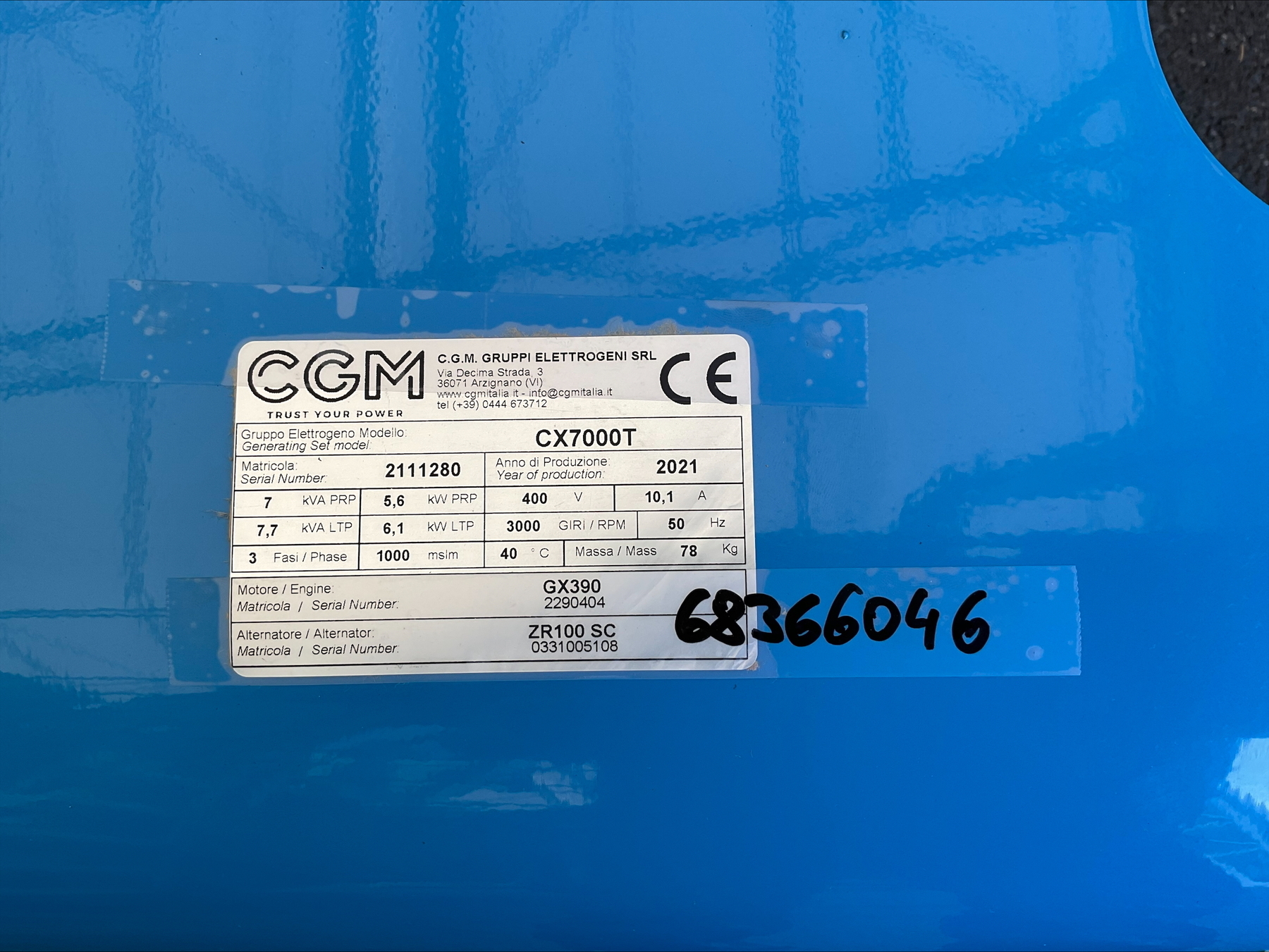 Hartner CX 7000T IP 23 Notstromaggregat 6837512810 © GM Bilder