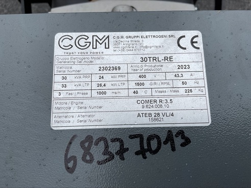 Hartner ZG IP 23  30KVA Notstromaggregat 6837701311 © GM Bilder