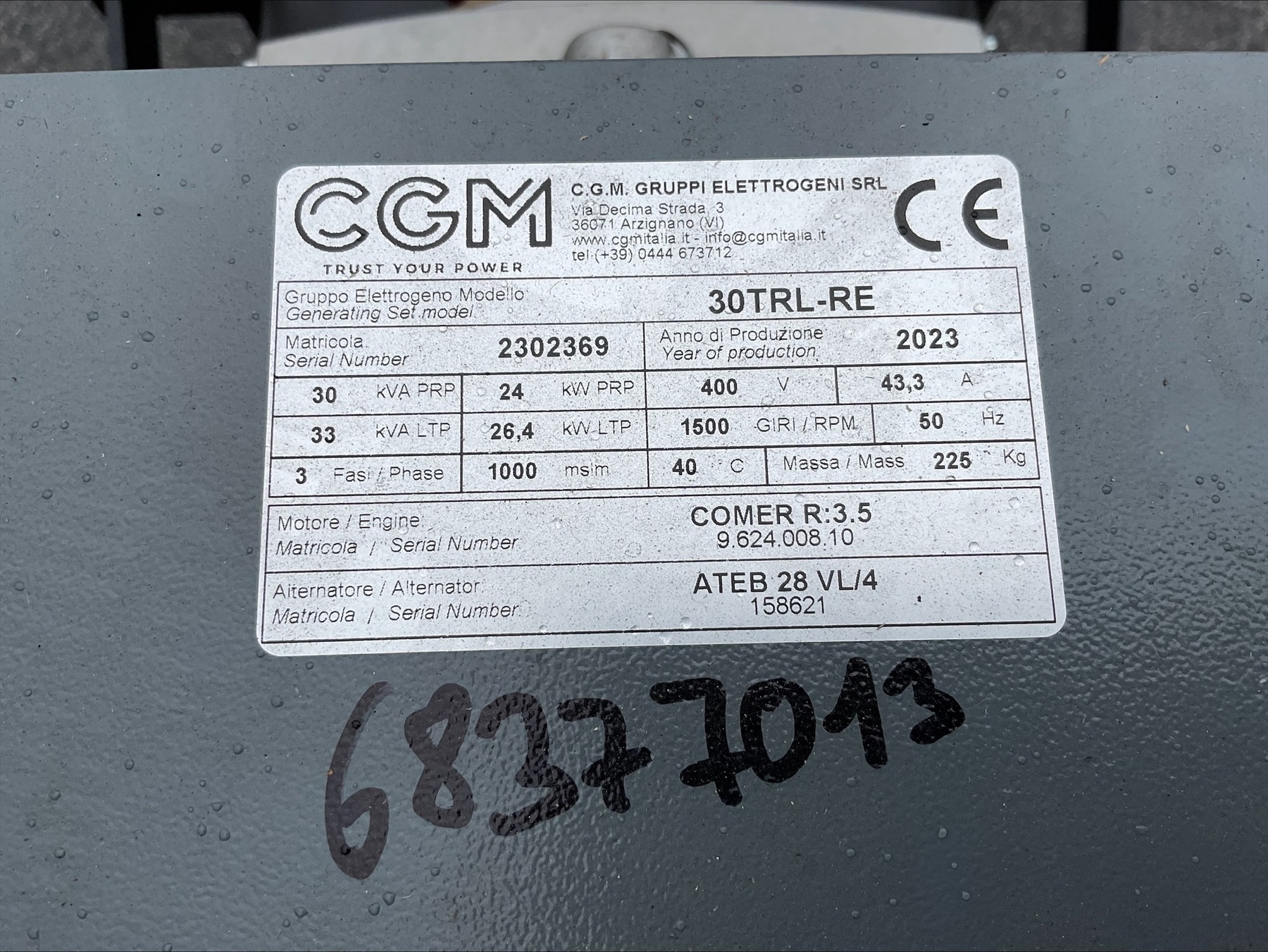 Hartner ZG IP 23  30KVA Notstromaggregat 6837701311 © GM Bilder