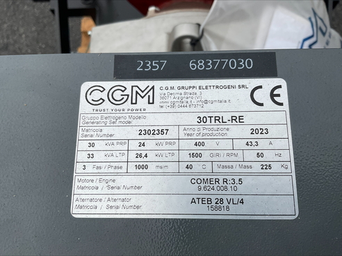 Hartner ZG IP 23  30KVA Notstromaggregat 683770309 © GM Bilder