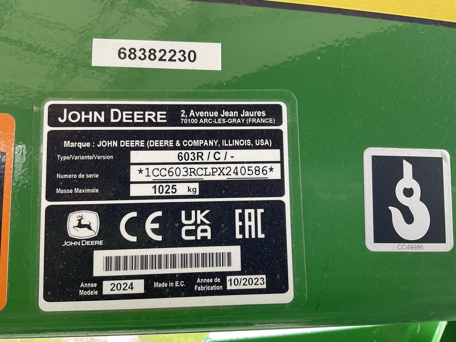 John Deere 603R Frontlader 6838223011 © GM Bilder