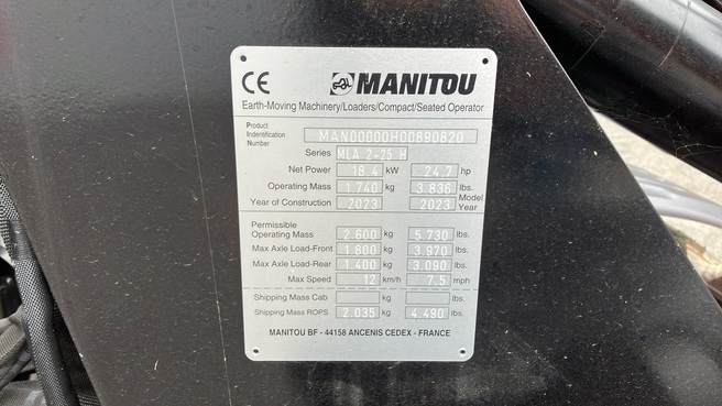 Manitou MLA 2-25 H 89082017 © GM Bilder