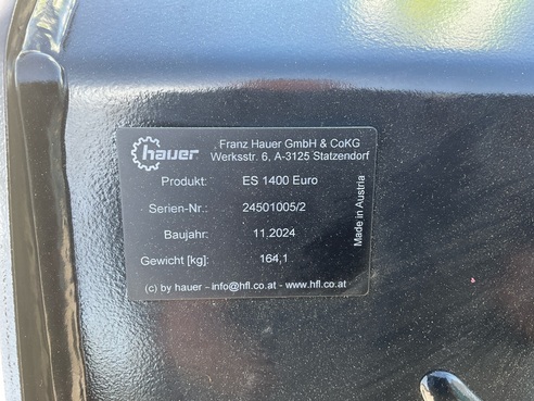Hauer ES 1400 Euro Erdschaufel 67899777238781628 © GM Bilder