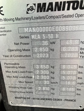 Manitou Manitou MLA 5-50 67551295468818012 © GM Bilder