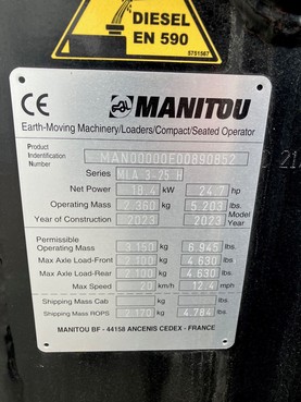Manitou Manitou MLA 3-25 6796248225830928512 © GM Bilder