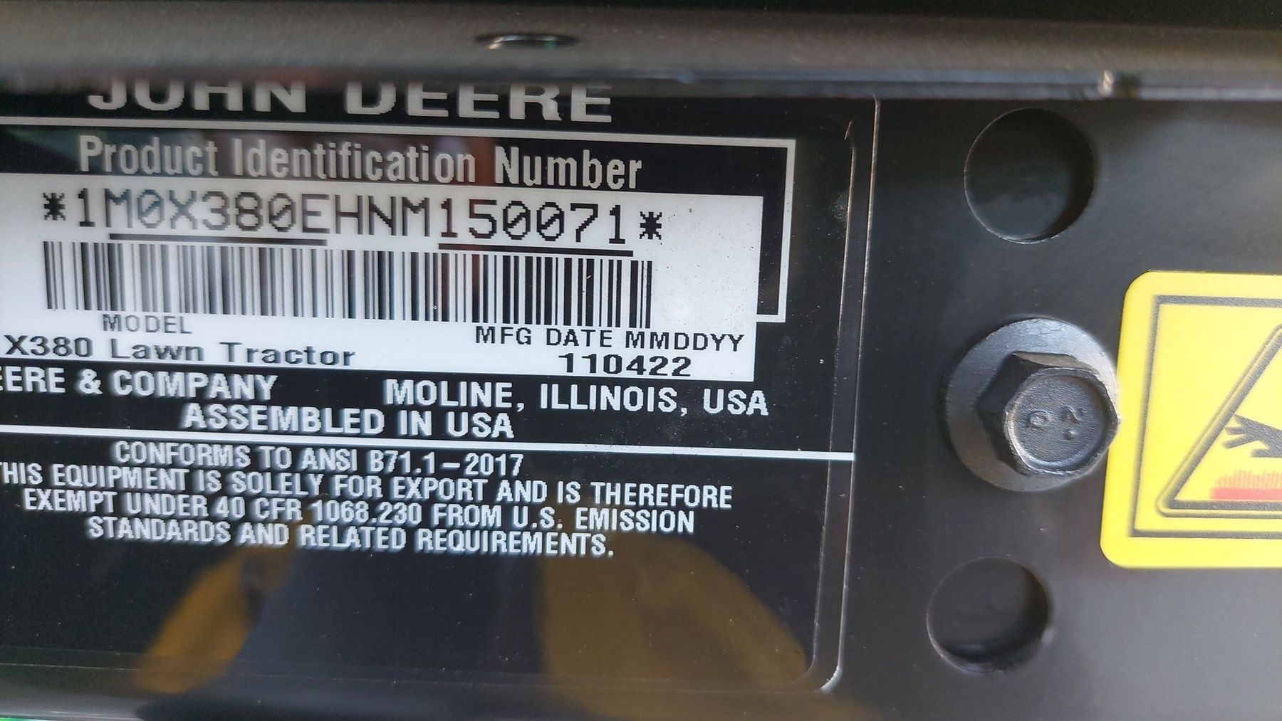 John Deere X380 68991096291655292210 © GM Bilder