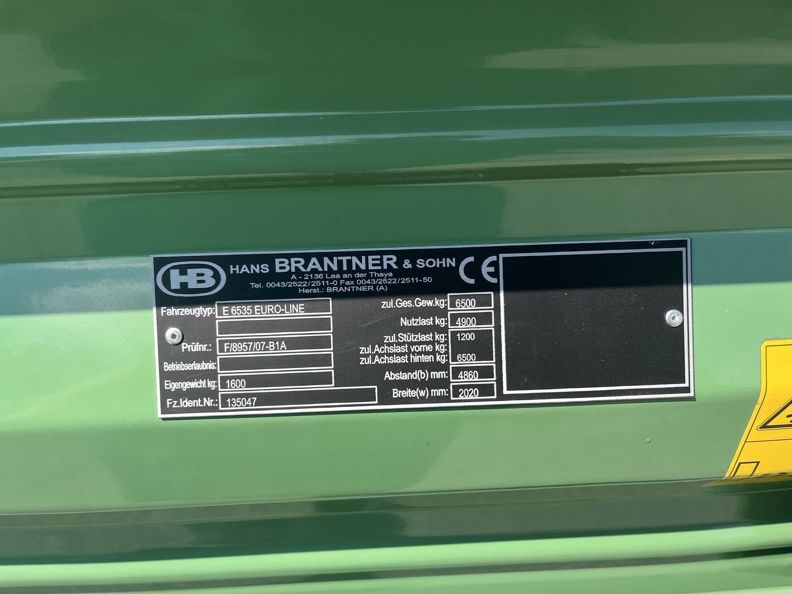 Brantner E 6535 Euro - Line  59333518 © GM Bilder