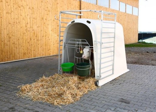Kerbl Kälberiglu, Calfhouse mit leichter Umzäunung 44195221 © GM Bilder