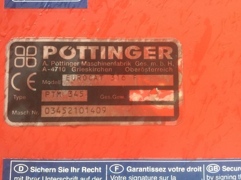 PÃ¶ttinger Pöttinger Trommelmähwerk 316 F 44637096 © GM Bilder