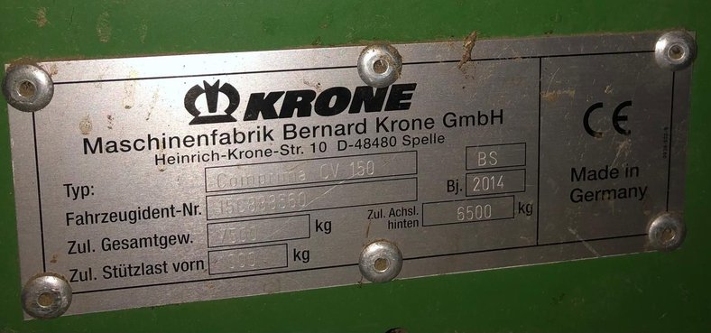 Krone Krone Comprima CV 150 XC 56916254 © GM Bilder