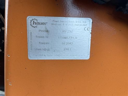 Hauer HZ 230 40792022 © GM Bilder