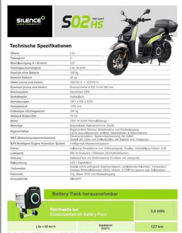 Diverse Silence S02 HS Highspeed Motorrad 57564341 © GM Bilder