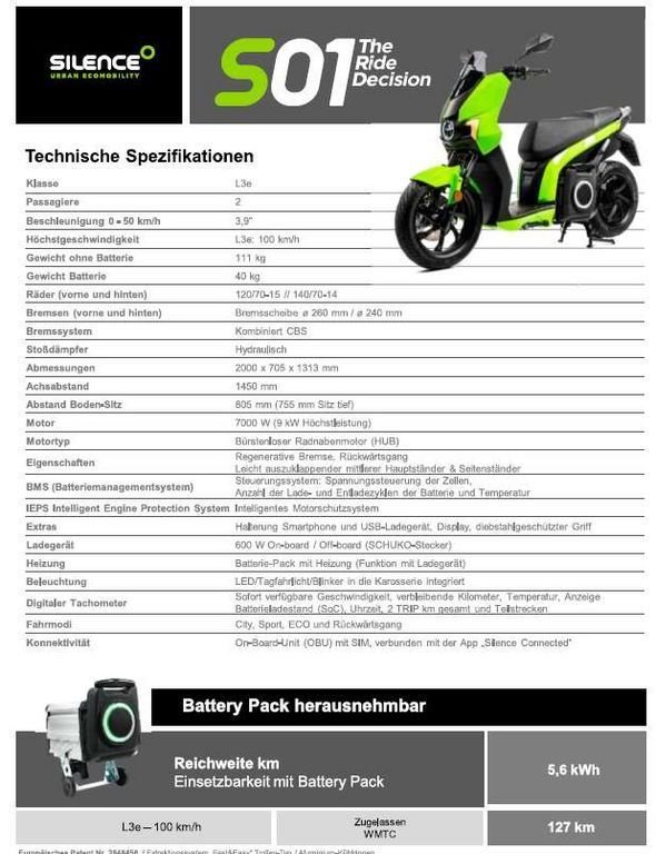 Diverse Silence S01 Connected L3e E-Motorrad 57564381 © GM Bilder