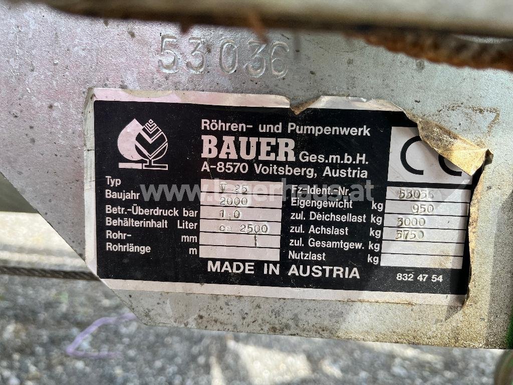 Bauer V25 2500L 3224-4321362-2 © GM Bilder