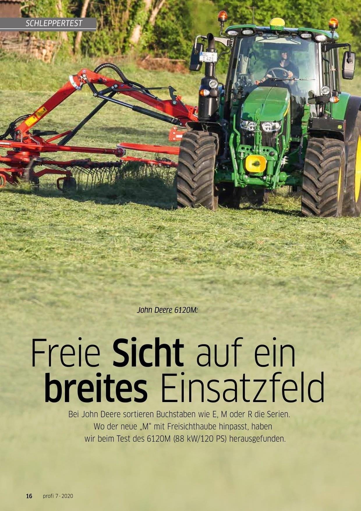Der Neue John Deere 6120 M Im Profi Test Lagerhaus Landforst