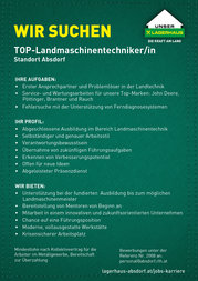 Stellenanzeige_2008 Top-Landmaschinentechniker © Archiv Stellenanzeige_2008 Top-Landmaschinentechniker © Archiv